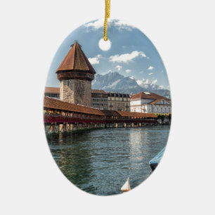 Adorno De Cerámica Puente Alfalfa, Suiza de la capilla