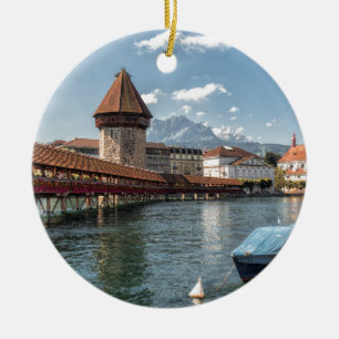 Adorno De Cerámica Puente Alfalfa, Suiza de la capilla