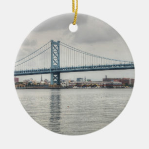 Adorno De Cerámica Puente Ben Franklin