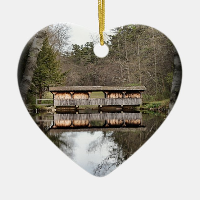 Adorno De Cerámica Puente cubierto (Frente)