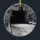 Adorno De Cerámica Puente cubierto y círculo fluvial<br><div class="desc">Puente cubierto y círculo fluvial</div>