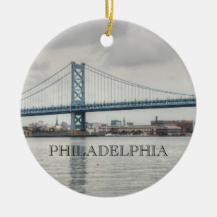 Adorno De Cerámica Puente de Ben Franklin