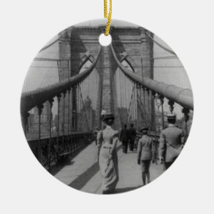 Adorno De Cerámica Puente de Brooklyn
