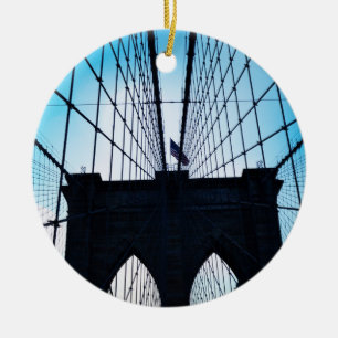 Adorno De Cerámica Puente de Brooklyn, Nueva York