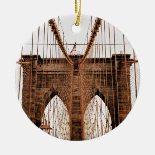 Adorno De Cerámica Puente de Brooklyn, Nueva York