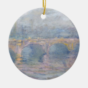 Adorno De Cerámica Puente de Claude Monet el Waterloo, Londres, en