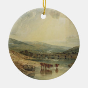 Adorno De Cerámica Puente de José Mallord Guillermo Turner el   sobr