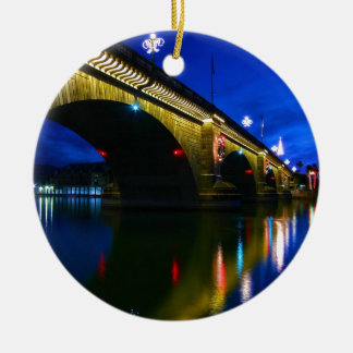 Adorno De Cerámica Puente de Londres en la oscuridad