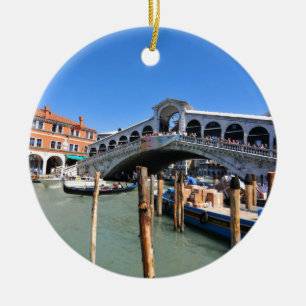 Adorno De Cerámica Puente de Rialto en Venecia, Italia