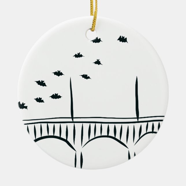 Adorno De Cerámica Puente del congreso de Austin (Frente)