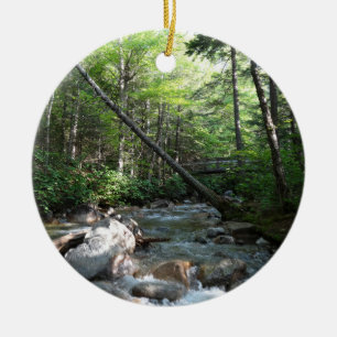 Adorno De Cerámica Puente del río Pemigewasset en New Hampshire