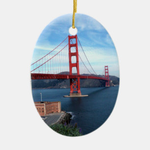 Adorno De Cerámica Puente Golden Gate