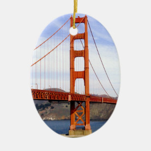 Adorno De Cerámica Puente Golden Gate