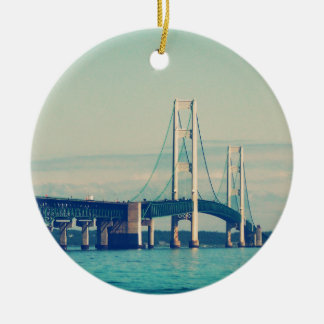 Adorno De Cerámica Puente Mackinac