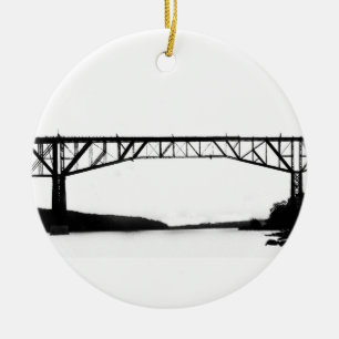 Adorno De Cerámica Puente sobre el Hudson