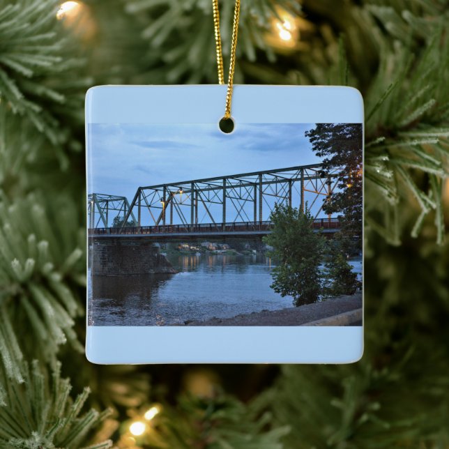 Adorno De Cerámica Puente Uhlerstown-Frenchtown (Árbol)