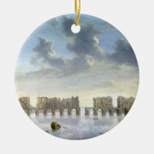 Adorno De Cerámica Puente viejo de Londres (aceite), c.1630