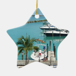 Adorno De Cerámica Puerto deportivo de la isleta del halcón