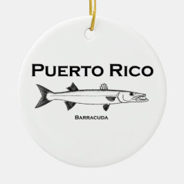 Adorno De Cerámica Puerto Rico Barracuda