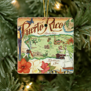 Adorno De Cerámica Puerto Rico Ceramic Ornament