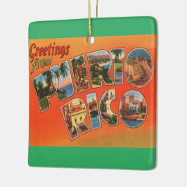 Adorno De Cerámica Puerto Rico Greeting