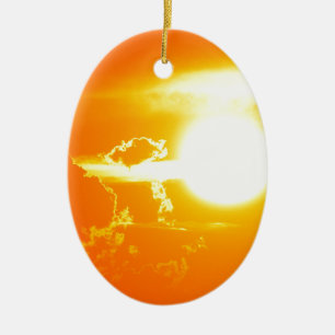 Adorno De Cerámica puesta de sol 3