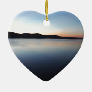 Adorno De Cerámica Puesta de sol en el lago Arrowhead