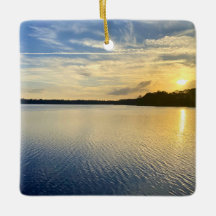 Puesta de sol sobre el lago Wildcat