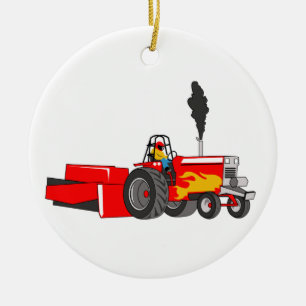 Adorno De Cerámica Puesta de tractores