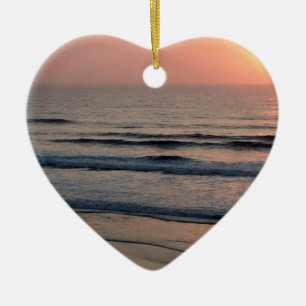 Adorno De Cerámica Puesta del sol Del Mar California