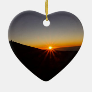 Adorno De Cerámica Puesta del sol en el volcán de Haleakala