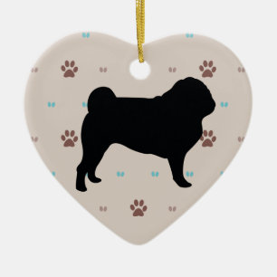 Adorno De Cerámica Pug