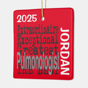 Adorno De Cerámica Pulmonólogo Extraordinario PERSONALIZADO