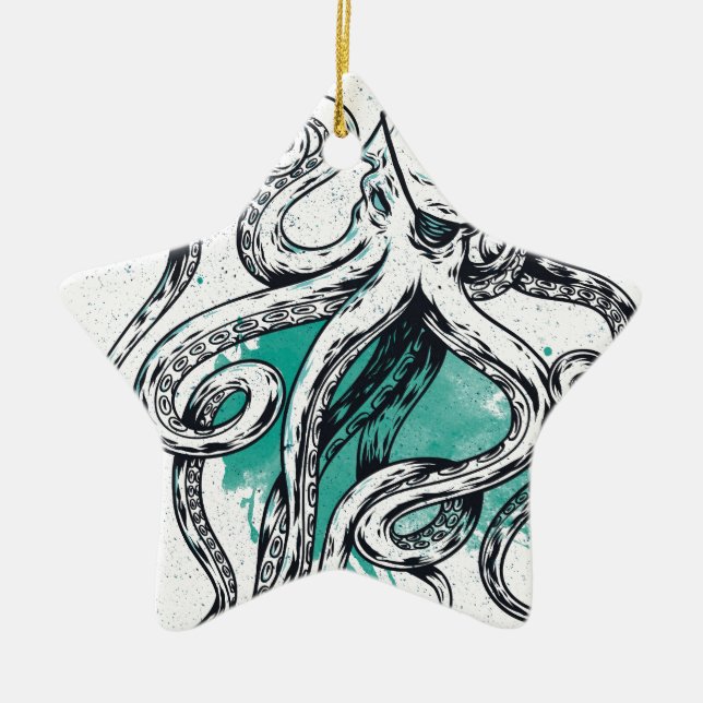 Adorno De Cerámica Pulpo de Sealife (Frente)