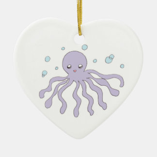 Adorno De Cerámica Pulpo púrpura lindo