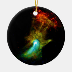 Adorno De Cerámica Pulsar B1509 - Nebulosa de Rayos X Mano de Dios Fo