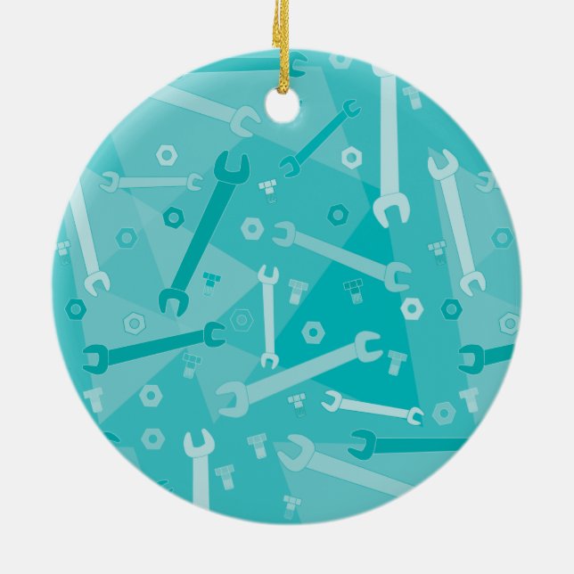 Adorno De Cerámica Pulseras, tuercas y pernos (Atrás)