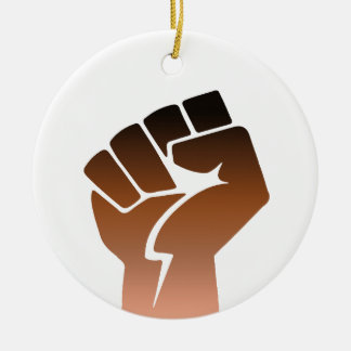 Adorno De Cerámica Puño de resistencia antirracista