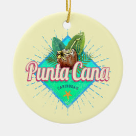 Adorno De Cerámica Punta Cana Caribe República Dominicana Retro