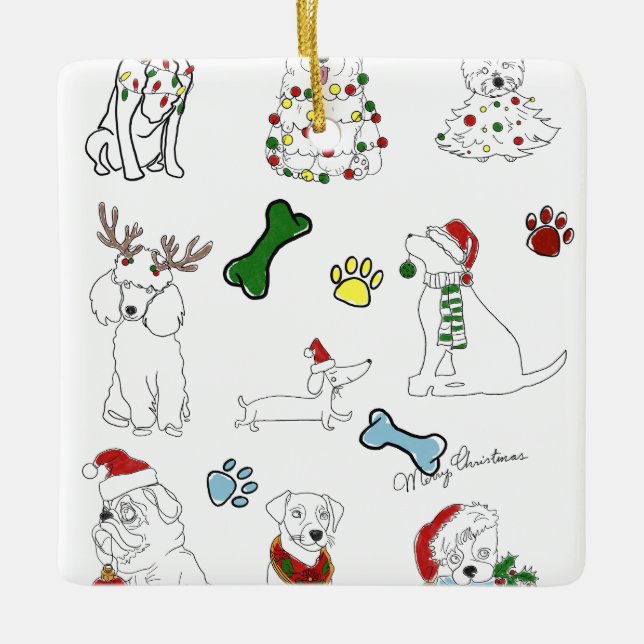 ADORNO DE CERÁMICA PUPPY XMAS ORNAMENT (Anverso)