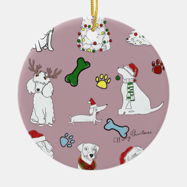 ADORNO DE CERÁMICA PUPPY XMAS ORNAMENT (Frente)
