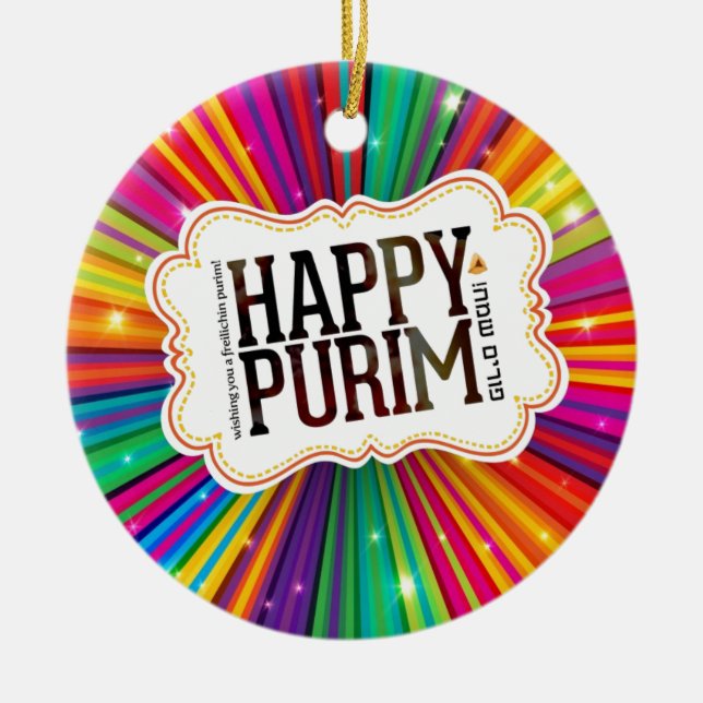 Adorno De Cerámica purificación feliz (Frente)
