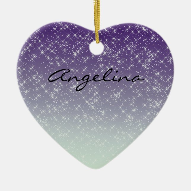 Adorno De Cerámica Purple Daze (Frente)