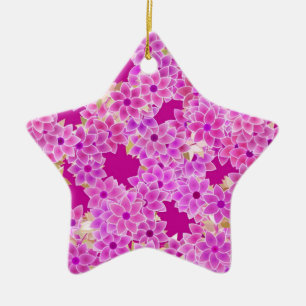 Adorno De Cerámica Purple, lavender and plum flowers, plum background