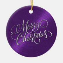 Purple Sheen y Silver Feliz Navidad