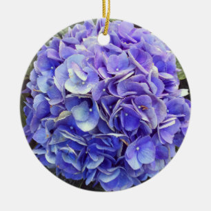 Adorno De Cerámica Púrpura Hydrangea
