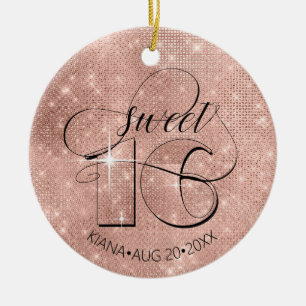 Adorno De Cerámica Purpurina y dulzura fina 16 Rosa ID675