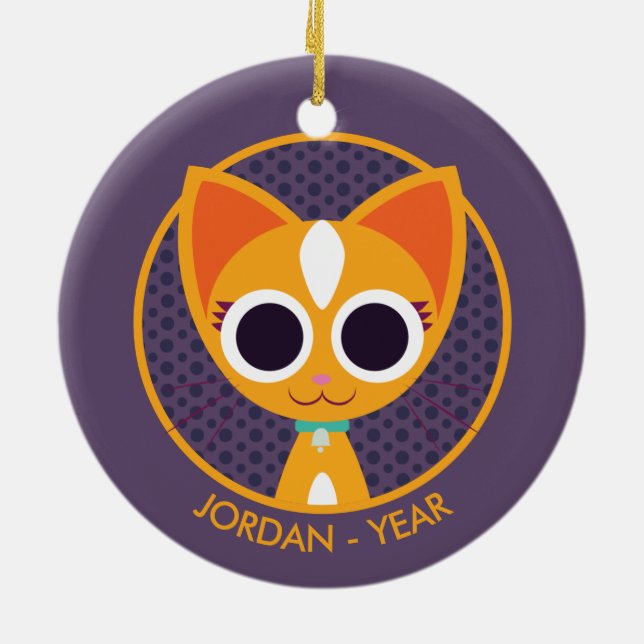 Adorno De Cerámica Purrl el gato (Atrás)