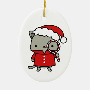 Adorno De Cerámica Purrlock Claus