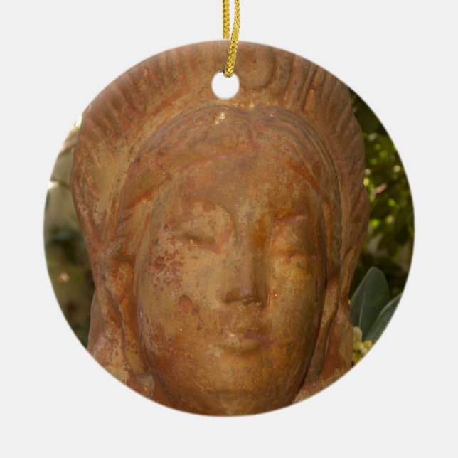 Adorno De Cerámica Quan Yin (Frente)